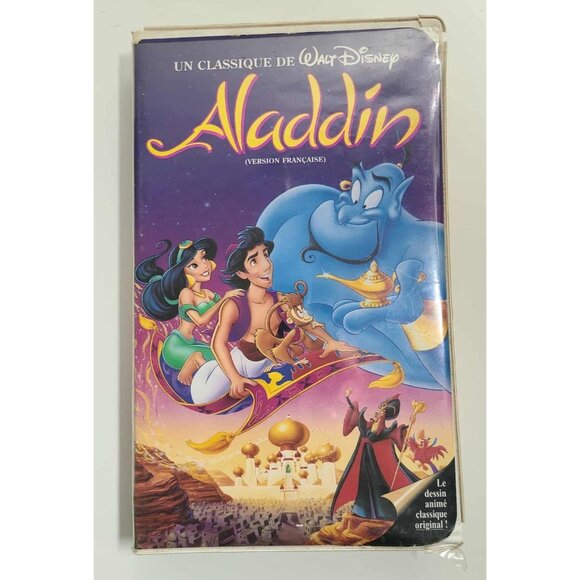 Aladdin Disney VHS tape The Classics Black Diamond rare Early Date 07/03/93 - Picture 1 of 13